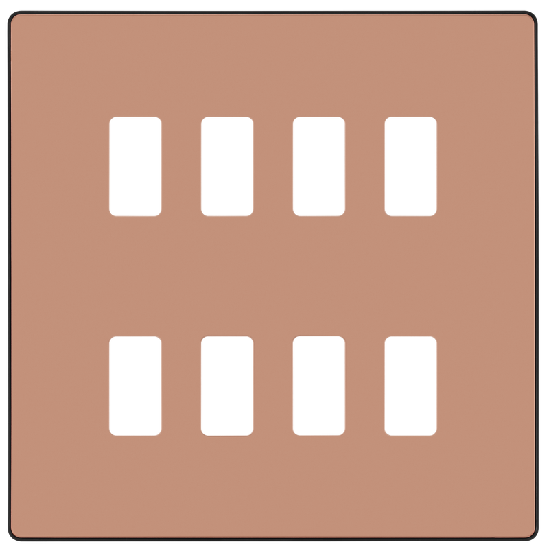 BG Electrical Grid - 8 module, square