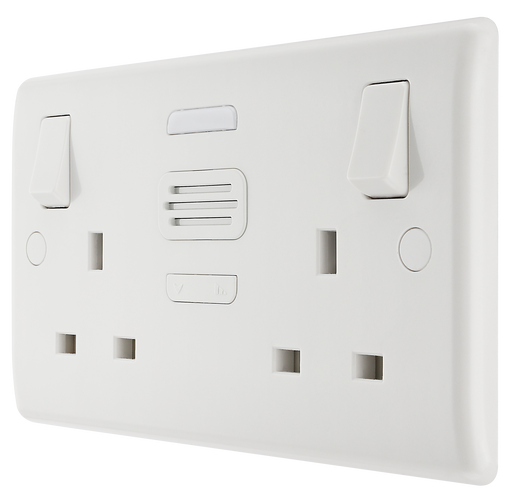 BG Electrical 800 Series - Double, switched, single pole, with door chime