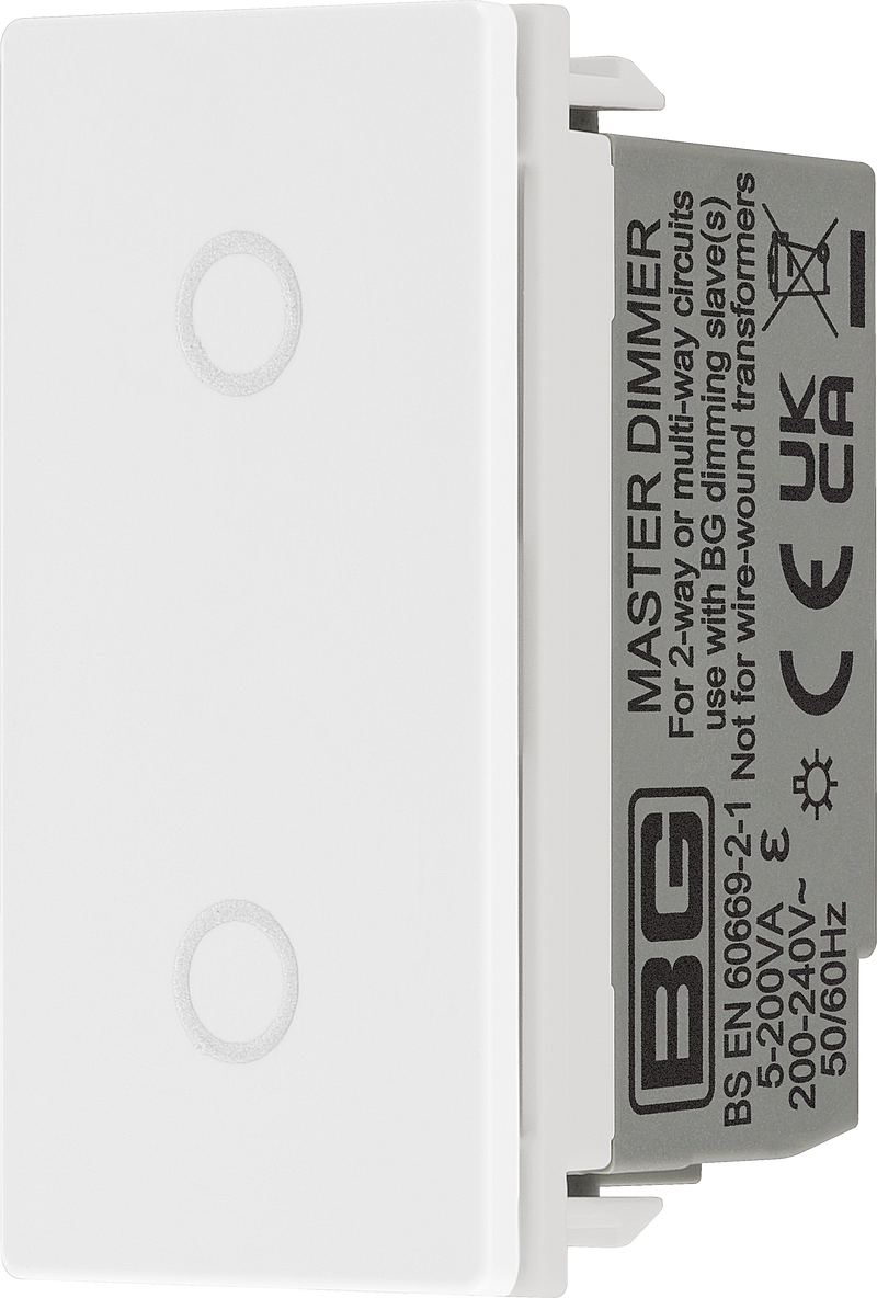 BG Electrical Euro Module - Touch LED dimmer master