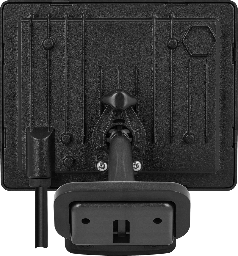 Luceco Essence Floodlight - Essence floodlight with ball joint 30W black 4000k colour temp with PIR