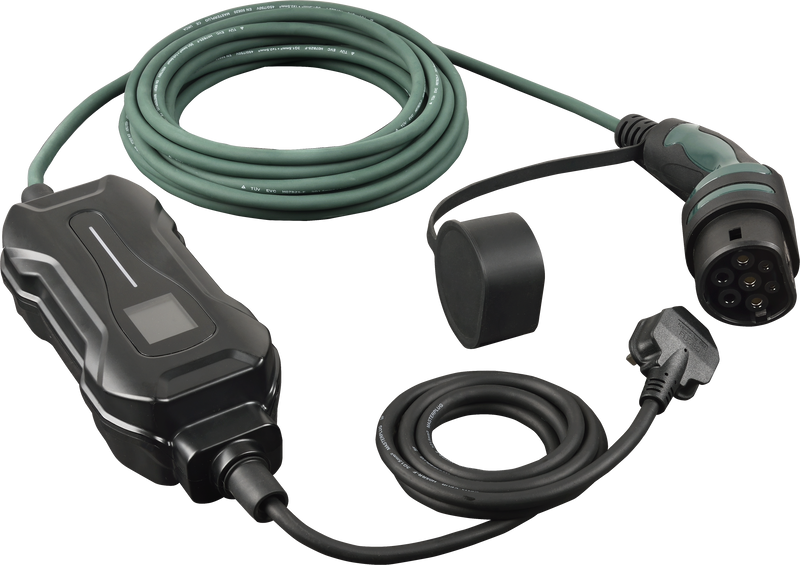 Masterplug EV - Mode 2, 10m Charging Cable, 3 Pin Plug to Type 2