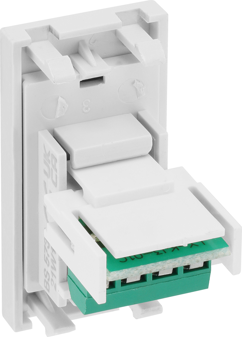 BG Electrical Euro Module - Telephone - RJ11 (screw)