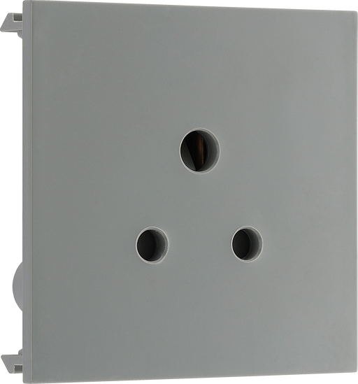 BG Electrical Euro Module - 2A round pin, unswitched socket