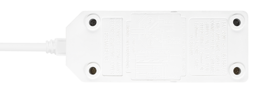 Masterplug Work - 2 Sockets, 4m, 13A, White