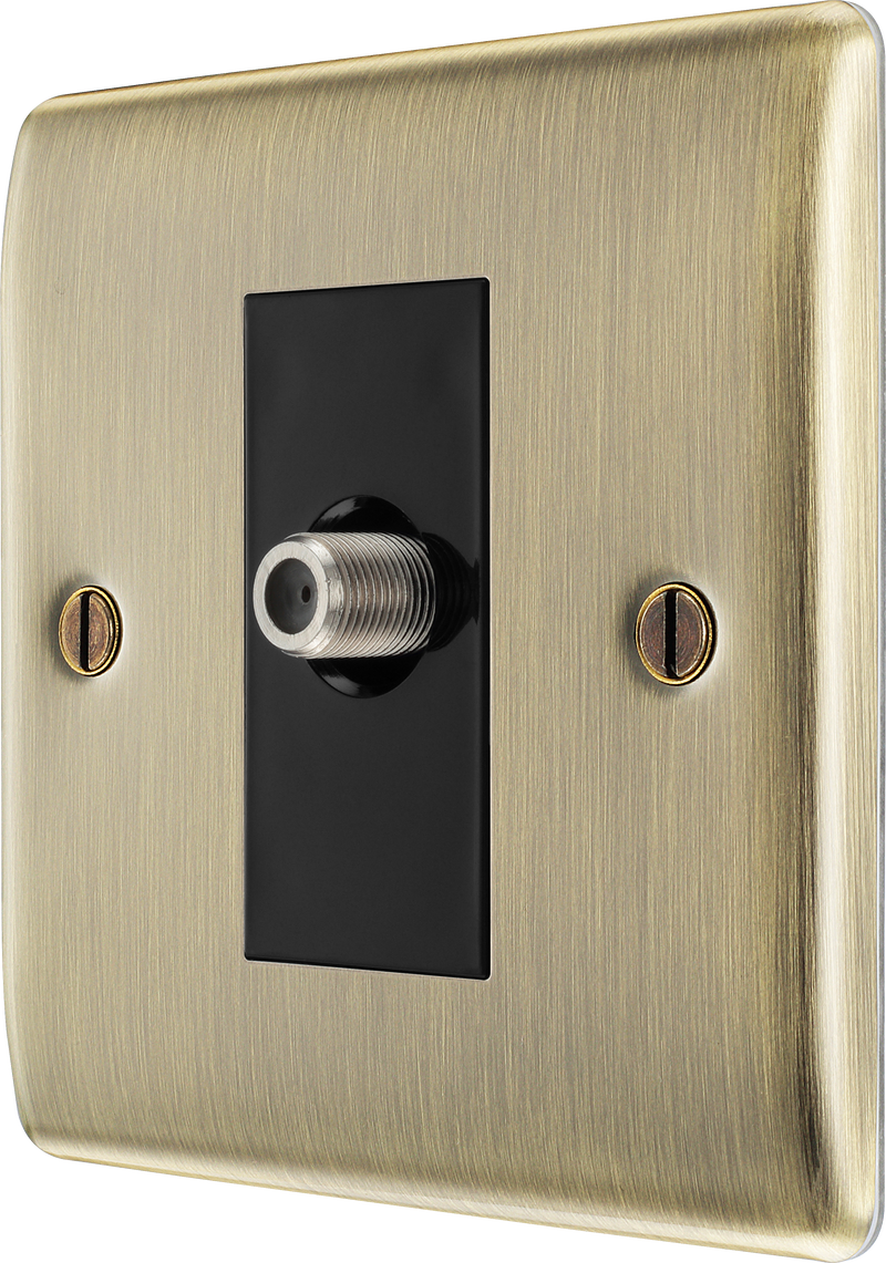 BG Electrical Nexus Metal Antique Brass - Single satellite