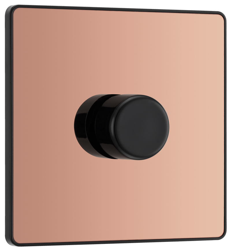 BG Electrical Evolve Polished Copper - Single, 2 way push 200W