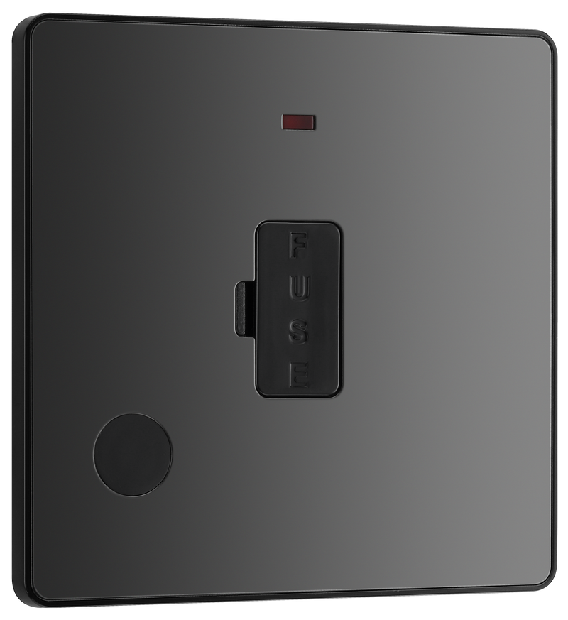 BG Electrical Evolve Black Chrome - Unswitched and fused