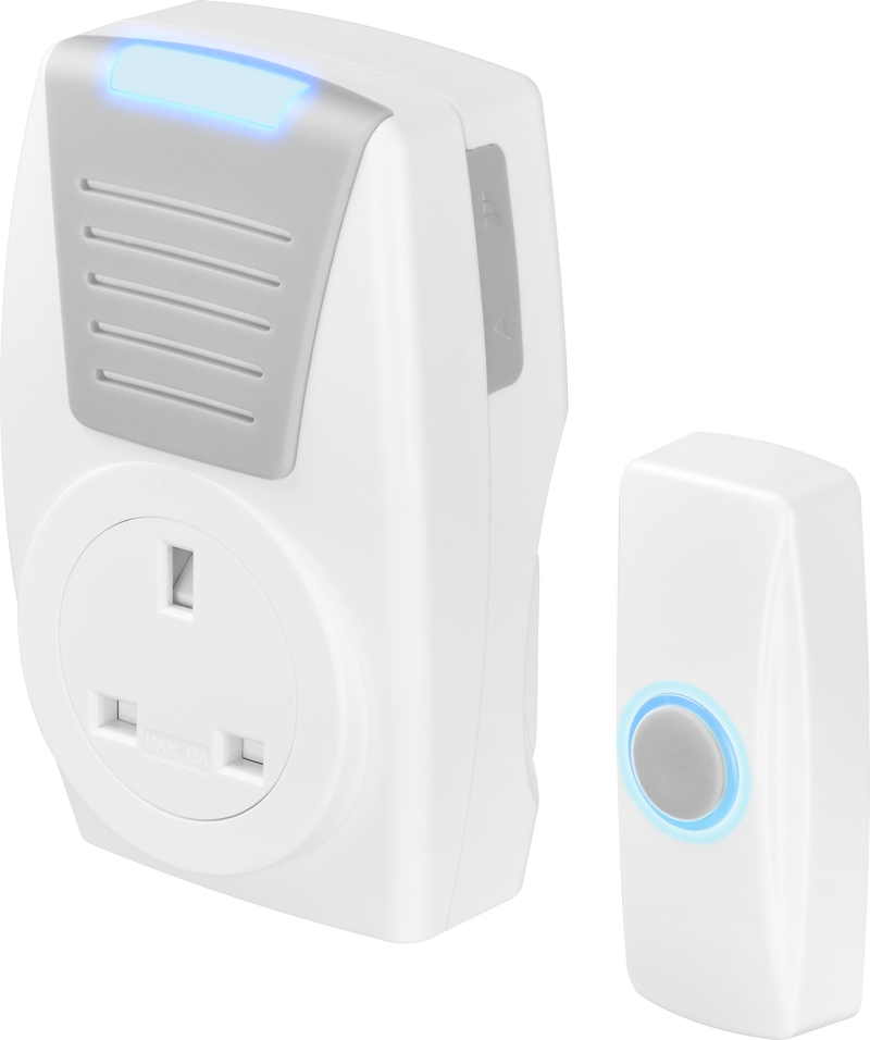 Masterplug Home - 100m, Plug-ThroughWhite + Grey