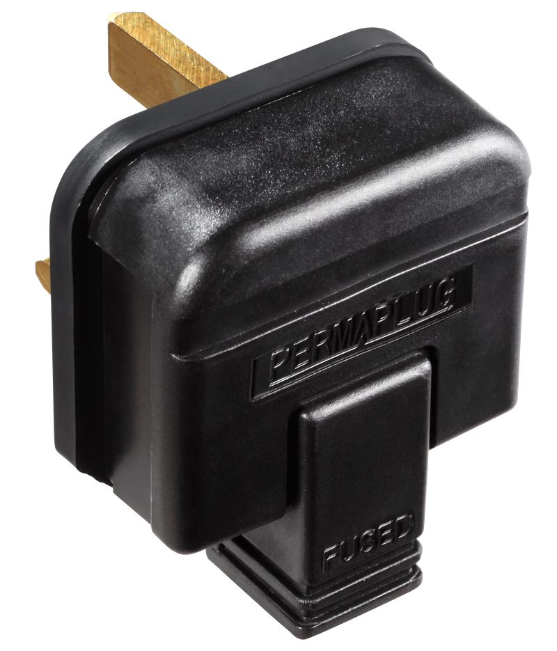Masterplug Basic - 13A, Black