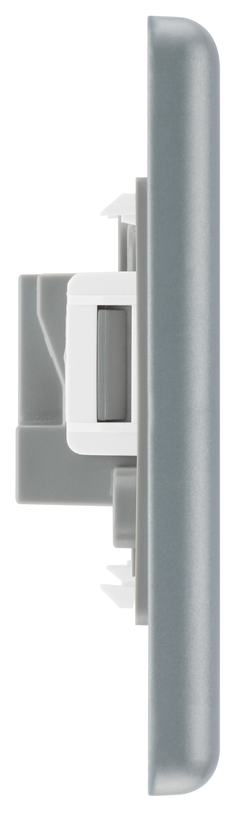 BG Electrical Metal Clad - 2A, single, unswitched, round pin