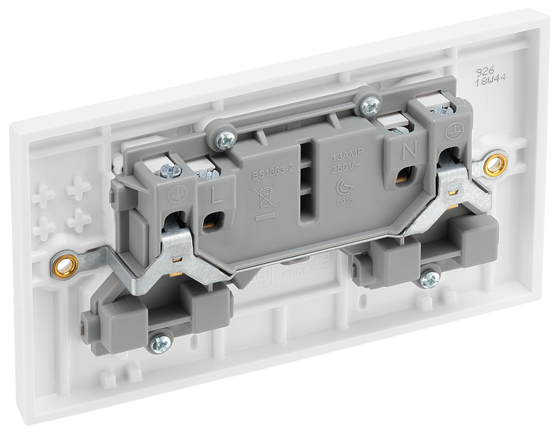 BG Electrical 900 Series - Double, switched single pole, with indicators