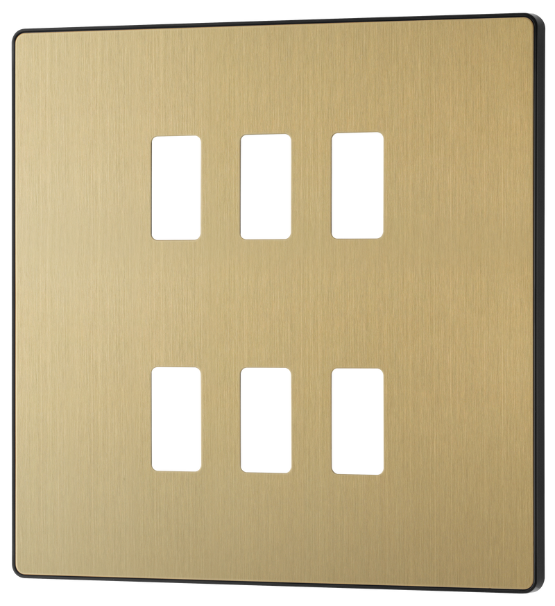 BG Electrical Grid - 6 module, square