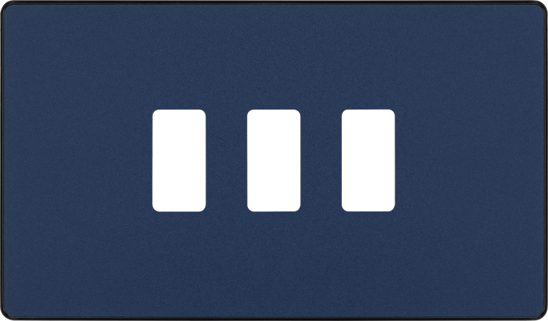 BG Electrical Grid - 3 module, rectangular