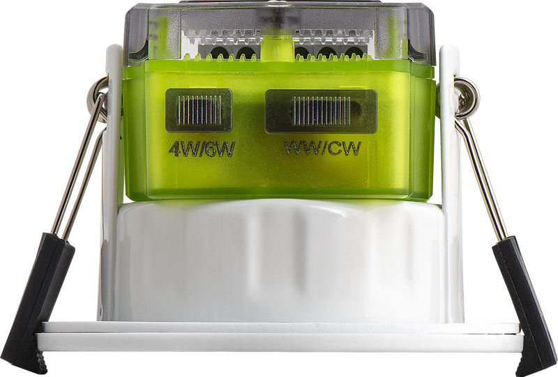 Luceco Ftype MK2 - FType MK2 Fire Rated Downlight 4W/6W 750lm Power Change & CCT Change 3000K / 4000K Dim2Warm Dimmable IP65 White bezel - Flat