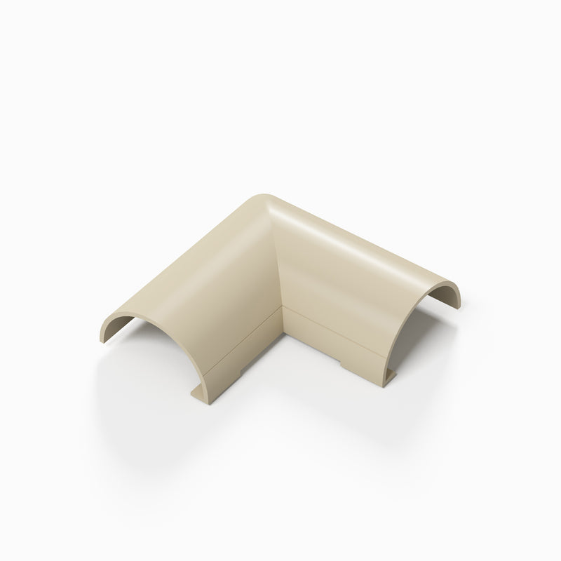 D-Line Trunking - 20x10mm Magnolia Flat Bend