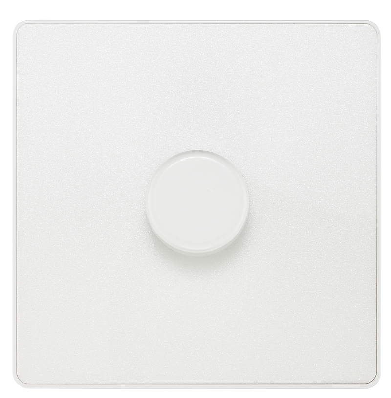 BG Electrical Evolve Pearlescent White - Single, 2 way push 200W