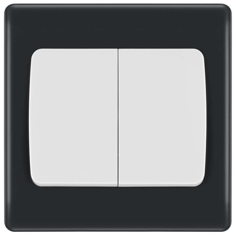 BG Electrical Part M - Double, 2 way switch, wide rocker