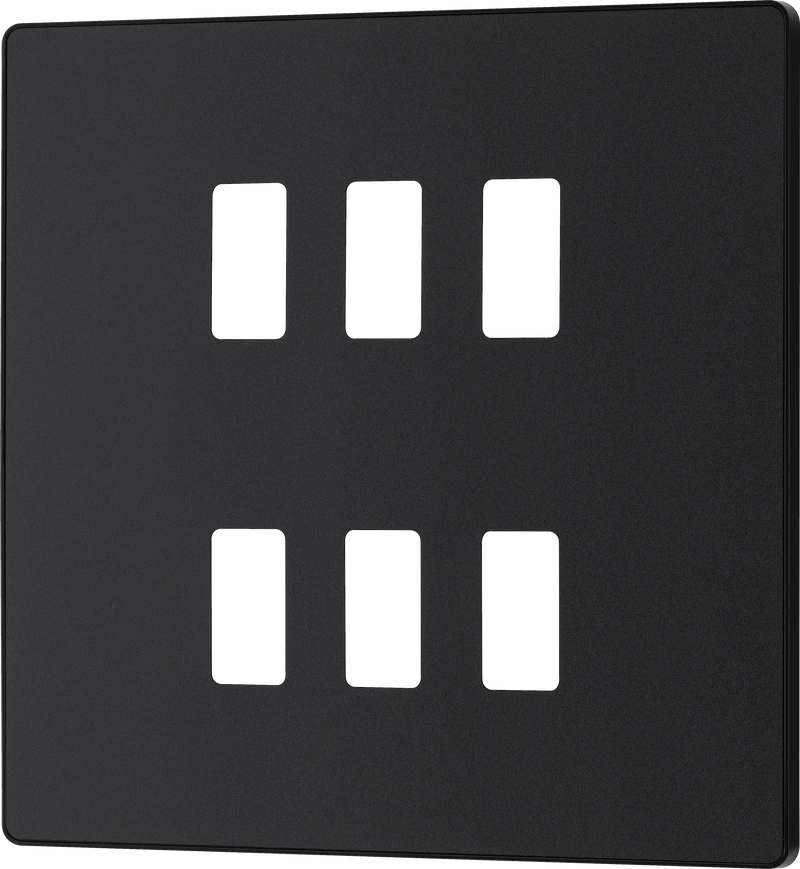 BG Electrical Grid - 6 module, square