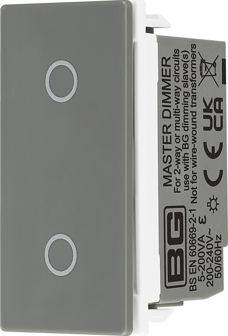BG Electrical Euro Module - Touch LED dimmer master
