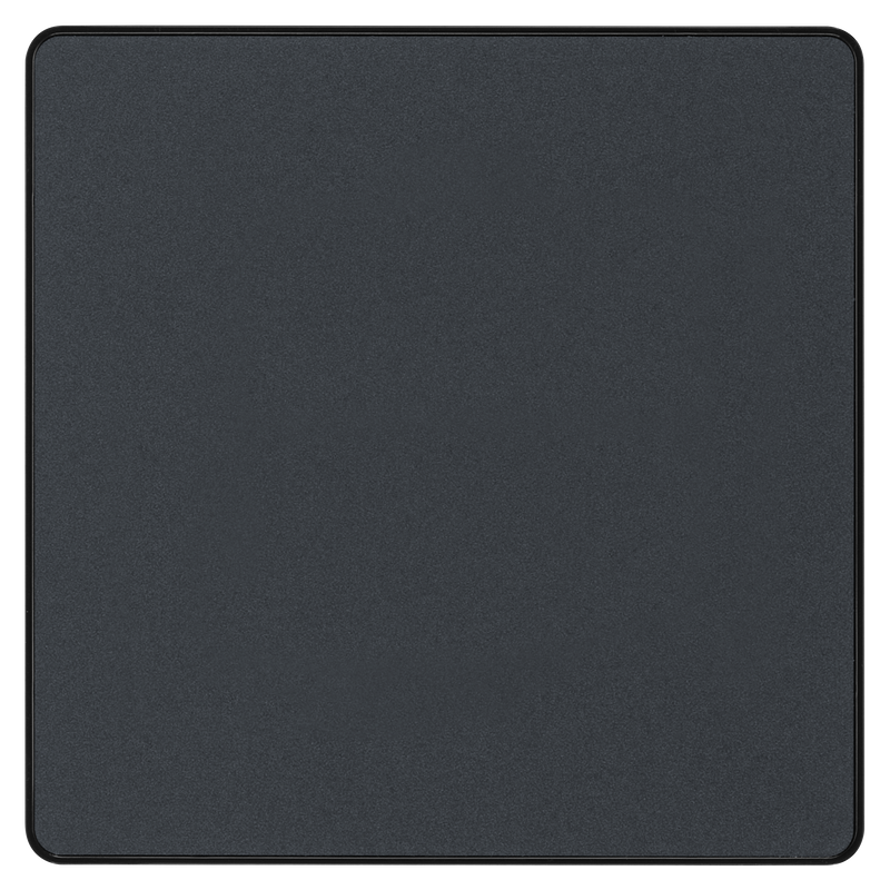 BG Electrical Evolve Matt Grey - Single, blank plate