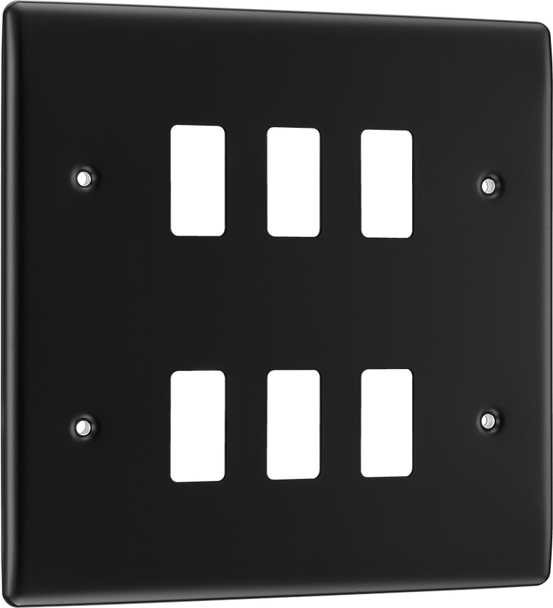 BG Electrical Grid - 6 module, square