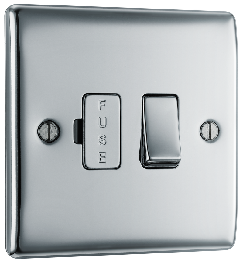 BG Electrical Nexus Metal Polished Chrome - Switched and fused