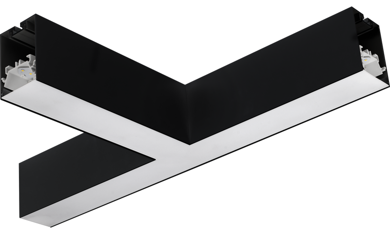 Luceco Contour Suspended - Contour 568mm suspended T connector module 900lumens with fixed output driver finished in black