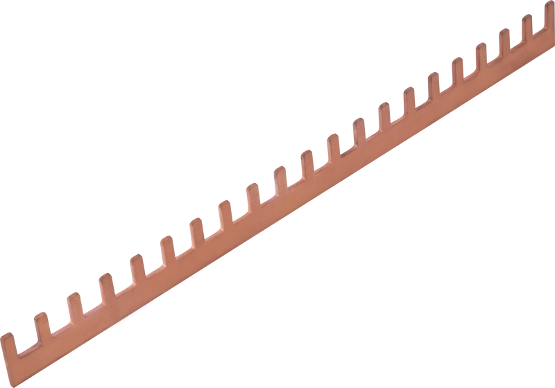BG Circuit Protection Kits Replacement Parts - 21 way copper fork busbar (can be easily cut to size)