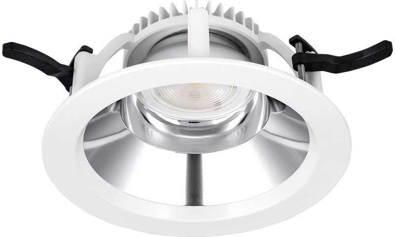 Luceco Platinum - Platinum Gloss D-light 228mm Power Change High Output 2500lm 19w (3300lm 26w Optional) 4000k Cri >80 Fixed Output