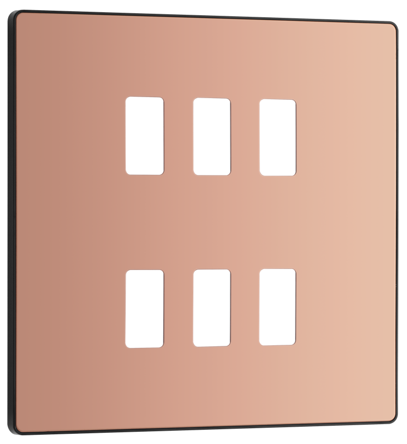BG Electrical Grid - 6 module, square