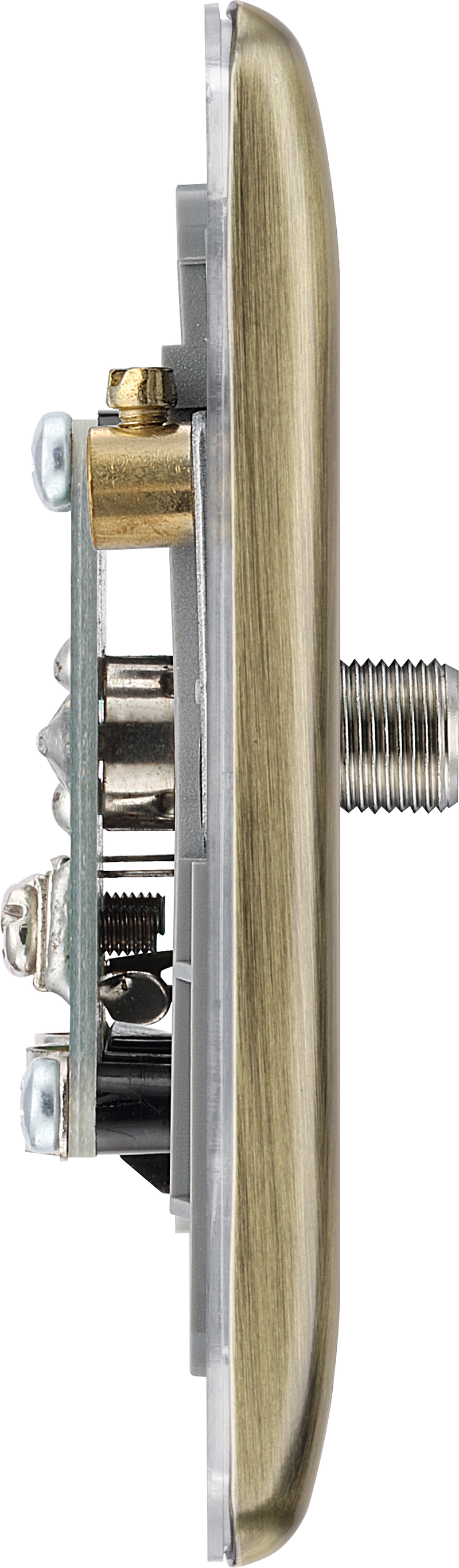 BG Electrical Nexus Metal Antique Brass - Double satellite and co-axial