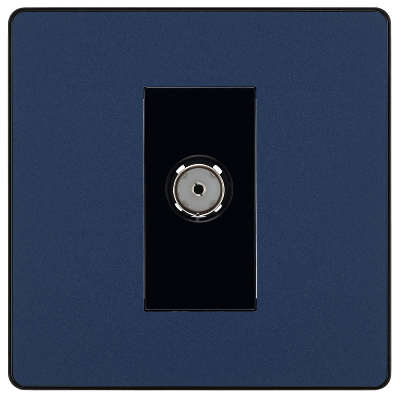 BG Electrical Evolve Matt Blue - Single, co-axial