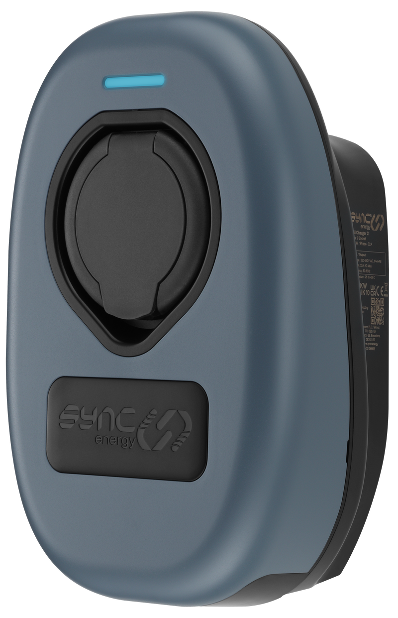 Sync Energy Accessories - Faceplate for Wall Charger 2 - UV Resistant Polycarbonate cover in Blue Grey finish