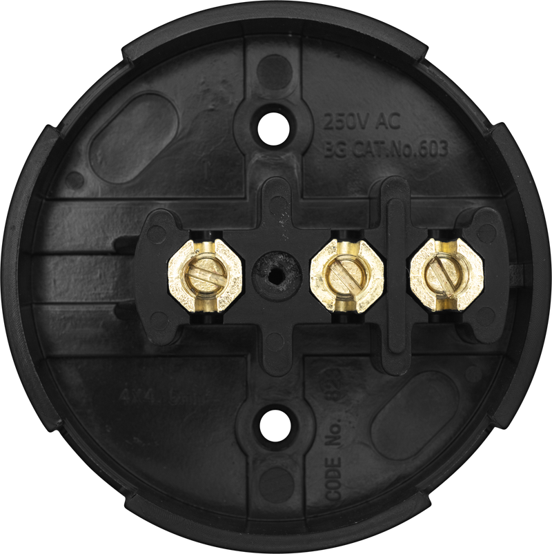 BG Electrical Contractor - Selective Entry Junction Box 3 Way, 30A, 89mm Dia, Brown