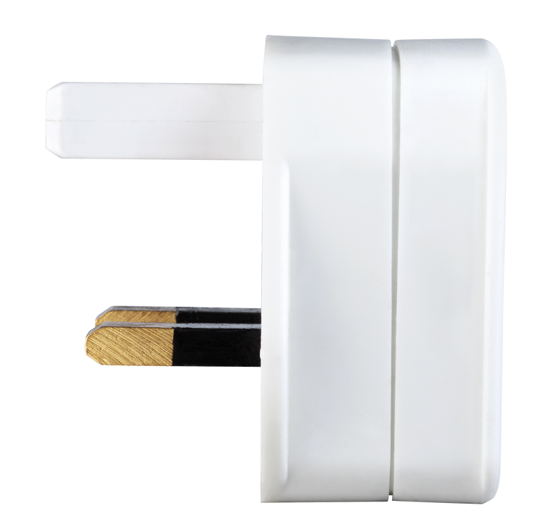 Masterplug Basic - Shaver Adaptor, 1A, White