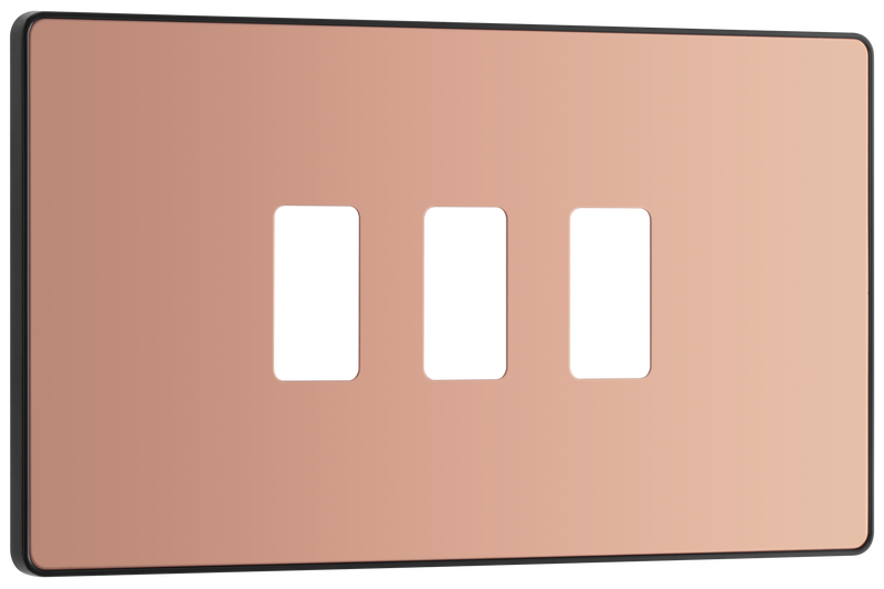 BG Electrical Grid - 3 module, rectangular