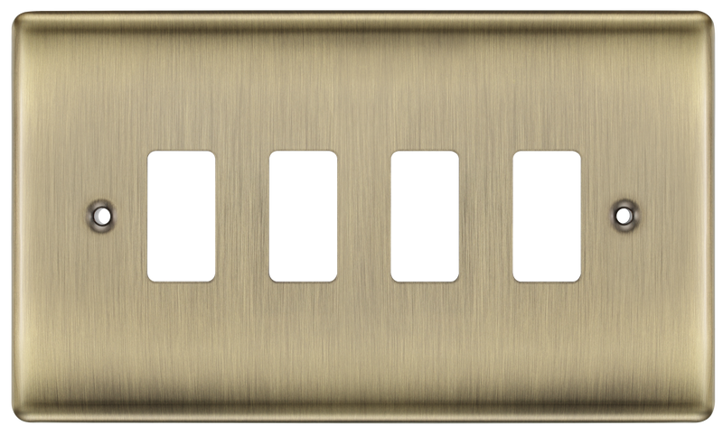 BG Electrical Grid - 4 module, rectangular