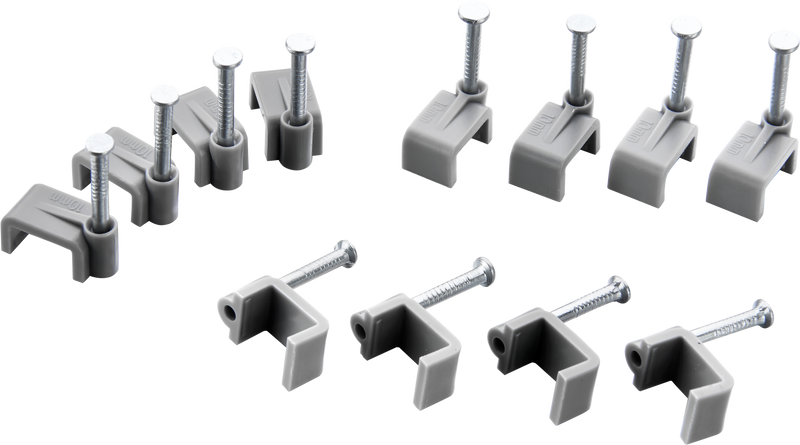 BG Electrical Contractor - Twin & Earth cable clips, 2.5mm, 50pk