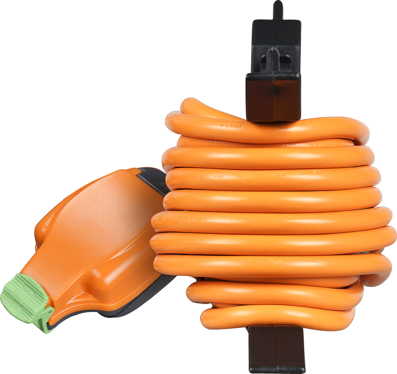 Masterplug Outdoor - 1 Weatherproof Socket, 15m, 13A, Orange