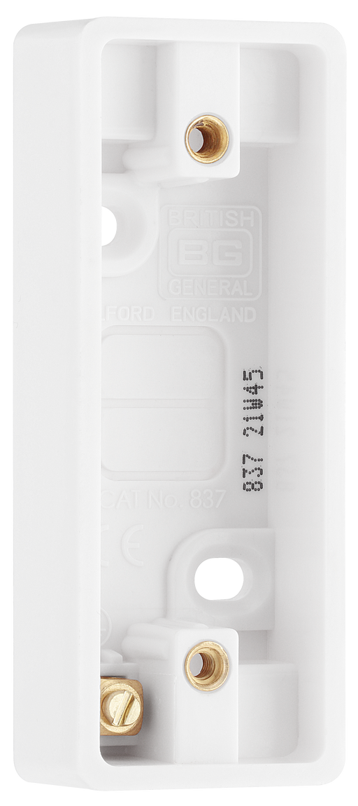 BG Electrical 800 Series - Single architrave surface box 19mm