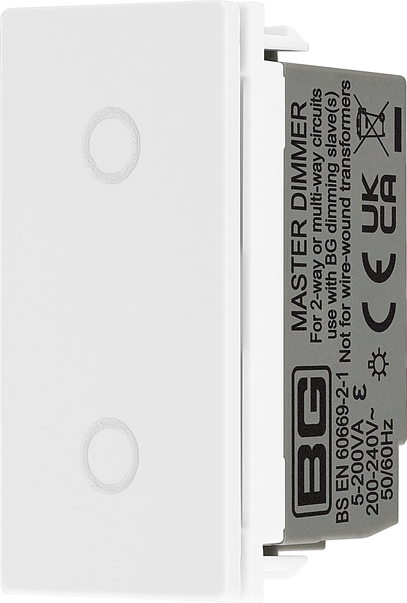 BG Electrical Euro Module - Touch LED dimmer master