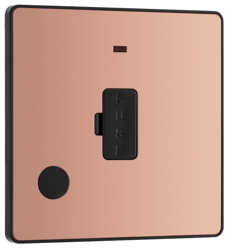 BG Electrical Evolve Polished Copper - Unswitched and fused
