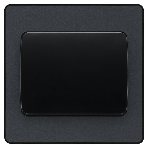 BG Electrical Evolve Matt Grey - Single, 2 way switch, wide rocker