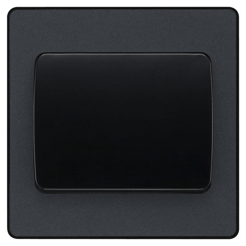 BG Electrical Evolve Matt Grey - Single, 2 way switch, wide rocker