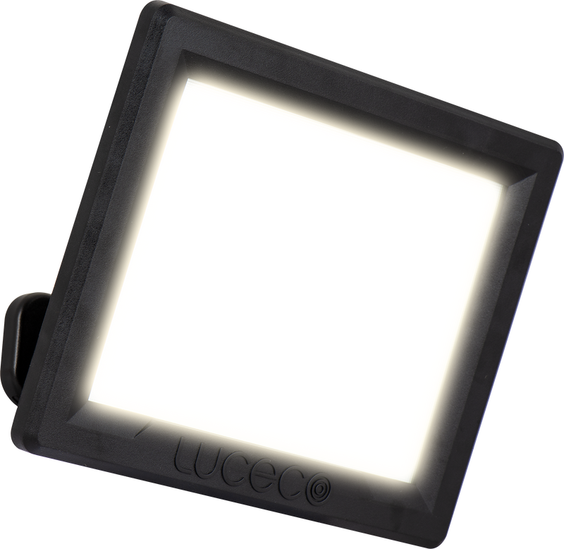 Luceco Essence Floodlight - Essence floodlight with ball joint 50W black 4000k colour temp