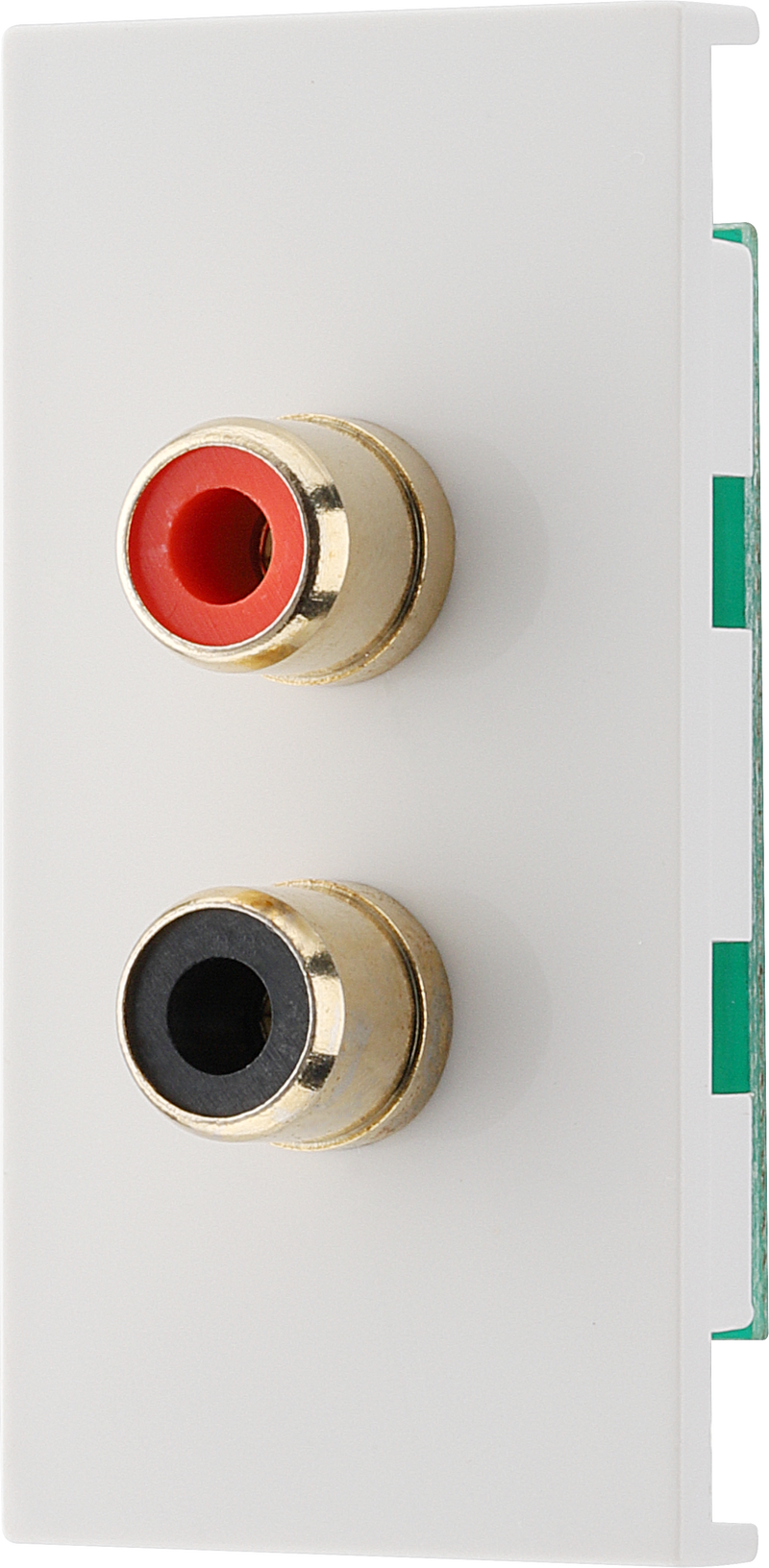BG Electrical Euro Module - RCA x 2 outlet