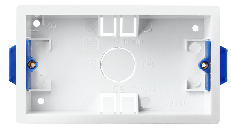 BG Electrical Contractor - Double Rectangluar Dry Lining Box, 35mm