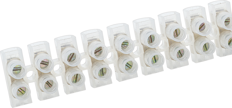 BG Electrical Contractor - 2.5A Terminal Strip, 12 Way, 10pk