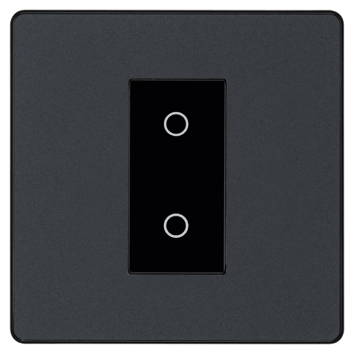 BG Electrical Evolve Matt Grey - Single, 2 way touch, 200W, master