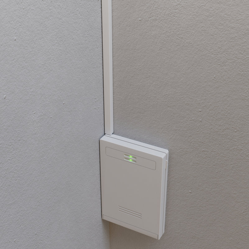 D-Line Trunking - 10x8mm White 2m Self Adhesive Box Trunking Length